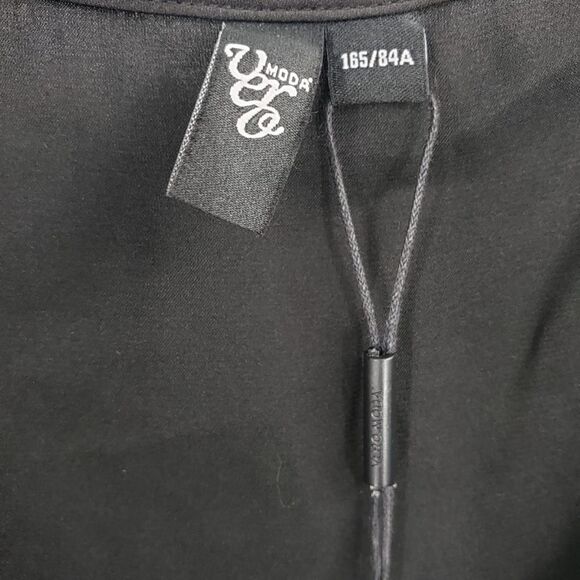 VERO MODA women's M black satin open front Cardigan - Picture 2 of 2